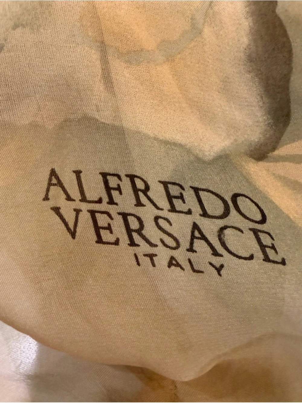 Alfredo Versace Italy Vintage Floral Sheer Scarf